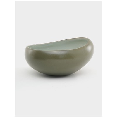 Салатник, 15 см, 0.55 л, зелёный, Organica