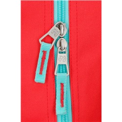 Mochila Rojo y turquesa