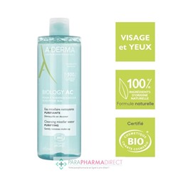 A-Derma Biology AC Eau Micellaire Nettoyante Purifiante BIO 400ml