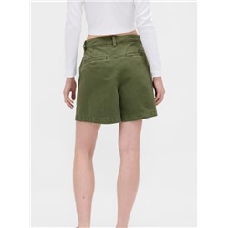 6" Mid Rise Twill Pleated Trouser Shorts