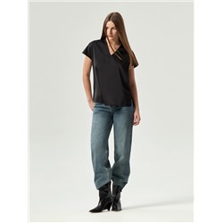 Блузка с V-образным вырезом, B2781/sirius