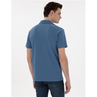 Mavi Slim Fit Polo Yaka Tişört