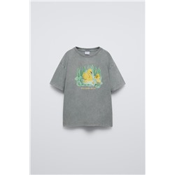 FADED-EFFECT DUCKLING T-SHIRT