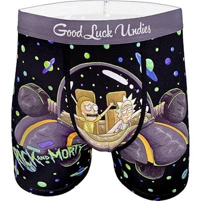 Good Luck Undies Men's Rick and Morty Boxer Brief Underwear