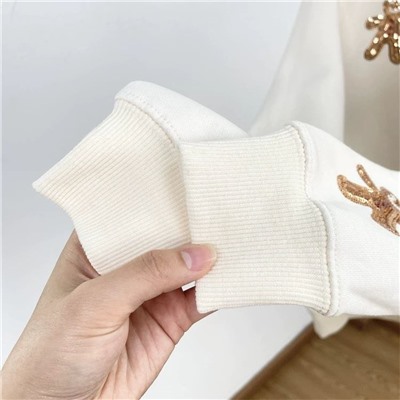 Женская утепленная толстовка с аппликацией из пайеток   Reserve*d