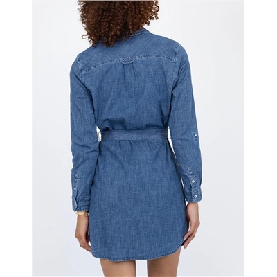 DENIM BUTTON DOWN DRESS