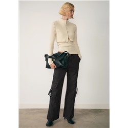 Jeans cargo cremalleras