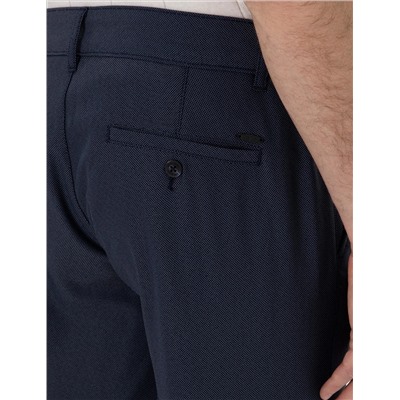 Lacivert Slim Fit Beli Lastikli Kanvas Pantolon