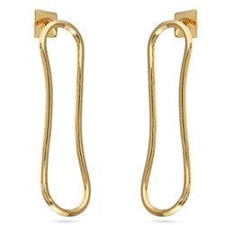 Серьги Лабиринт (покрытие золото), Есть комплект