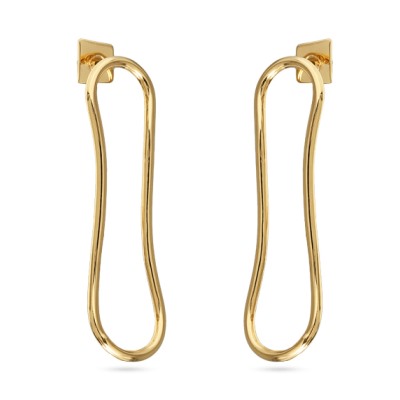 Серьги Лабиринт (покрытие золото), Есть комплект