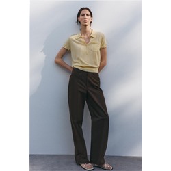 ZW COLLECTION STRAIGHT-FIT CHINO TROUSERS