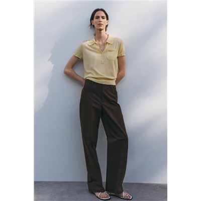 ZW COLLECTION STRAIGHT-FIT CHINO TROUSERS