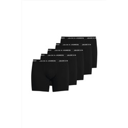 Jack & Jones 5'li Düz Renk Boxer Paketi-huey