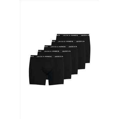 Jack & Jones 5'li Düz Renk Boxer Paketi-huey