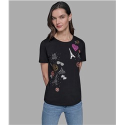 LUXE EMBELLISHED WHIMSY TEE