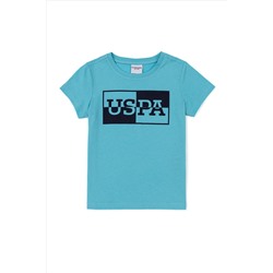 Erkek Çocuk Turkuaz Bisiklet Yaka Tişört