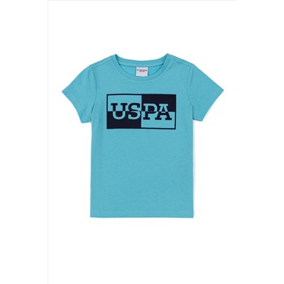 Erkek Çocuk Turkuaz Bisiklet Yaka Tişört