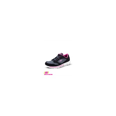 Skechers Go Walk Dynamic Black/Pink Athletic Shoe
