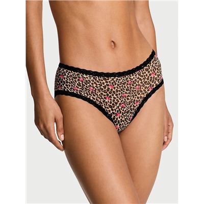 The Lacie Cotton Lace-Waist Cheeky Panty