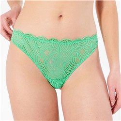 Tanga de encaje floral