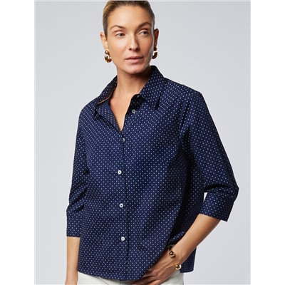 Блузка с укороченным рукавом из поливискозы