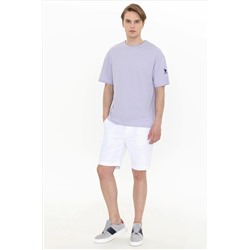 Erkek Beyaz Dokuma Şort