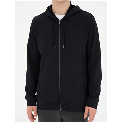 Lacivert Regular Fit Örme Hırka