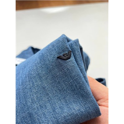 Мужская джинсовая рубашка  ЭМПОРИО АРМАН*И