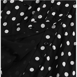 Плиссированное платье с лацканами на пуговицах и поясом М КОР*С