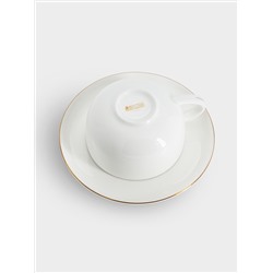 Чашка с блюдцем, 100 мл, Кашемир Gold