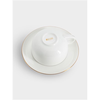 Чашка с блюдцем, 100 мл, Кашемир Gold