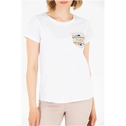 Kadın Beyaz Tişört