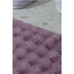 Reflet Bubble 2'li Banyo Paspası - Koyu Mürdüm