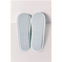 Zapatillas casa verde rayas lazo