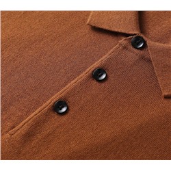 Мужская шерстяная рубашка ZEGN*A с лацканами и длинными рукавами