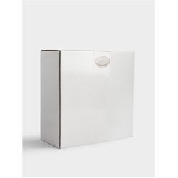 Салатник, 20х8 см, 1,2 л, стекло, с серебристым кантом, мятая фактура, Piano