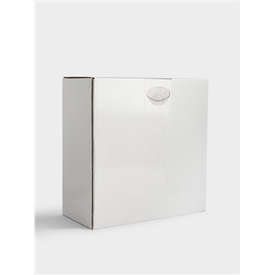 Салатник, 20х8 см, 1,2 л, стекло, с серебристым кантом, мятая фактура, Piano