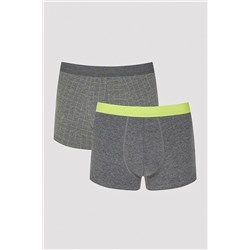 Penti Erkek Square 2li Koyu Gri Boxer