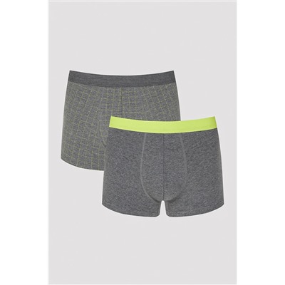Penti Erkek Square 2li Koyu Gri Boxer