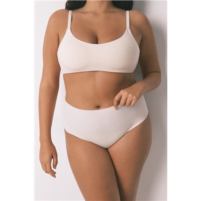 Braga alta algodón rosa