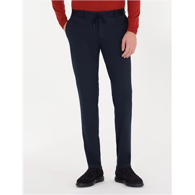 Lacivert Ex. Slim Fit Kumaş Pantolon