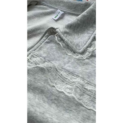 Детская свободная толстовка с кружевной отделкой, экспорт в Россию  СЕЛ*А  Цена на Lamoda со скидкой 2400₽