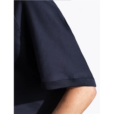 Футболка свободная из футера двухнитки с эластаном