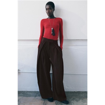 PANTALÓN FLUIDO PINZAS PINZAS ZW COLLECTION