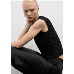 Camiseta textura manga corta