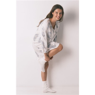 Camisón midi estampado Paisley
