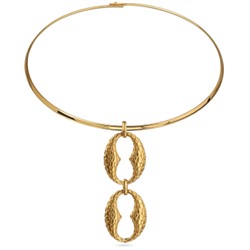 Колье-чокер Рептилия (покрытие золото) 42см, Есть комплект