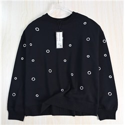 Флисовая толстовка с круглым вырезом