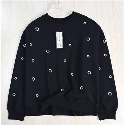 Флисовая толстовка с круглым вырезом