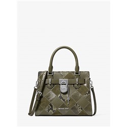 Michael Kors Outlet Hamilton Small Patchwork Satchel